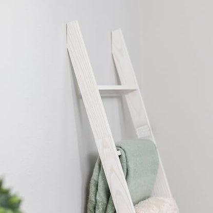 Blanket Ladder for the Living Room and Bedroom, Quilt Rack, 6-Tier