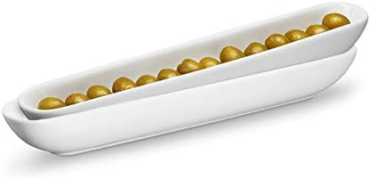 KooK Olive Boat Tray, Set of 2, Charcuterie Tray, Grazing Table