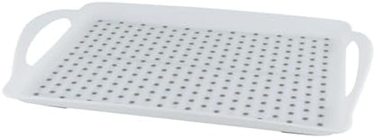 MDLUU Non-Slip Serving Tray with Handles, Food Serving Platter, Set of