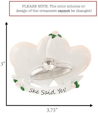 Personalized Our First Christmas Engaged Ornament 2026 | Customized