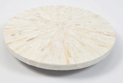 PEMAR 12.6” Handcrafted Mother of Pearl/Capiz Shell Lazy