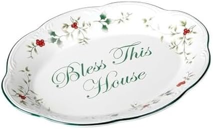 Pfaltzgraff Winterberry Bless This House Plate - 11-Inch