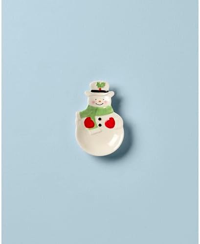Lenox 882206 Holiday Snowman Spoon Rest, Christmas Hosting