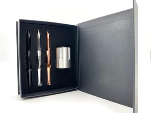 Pen Holder & Paper Weight, Cast Aluminum Office Gift – Cool Pencil