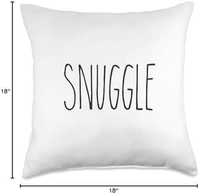 SNUGGLE, Rae Inspired Text Dunn, Relax, Chill, Enjoy Throw Pillow