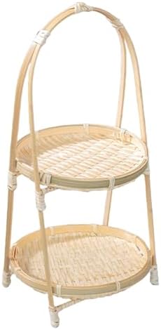 Handwoven Fruit Basket Bamboo Storage Basket Organizer Meal Basket