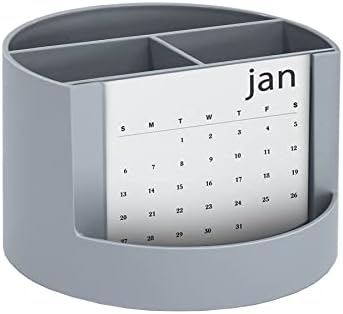 Acrimet Compact Desktop Organizer, 4 Spacious Slots, Round Pencil and