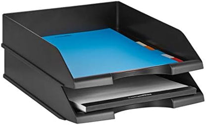 Amazon Basics Rectangular Stackable Desk Organizer Office Letter Tray