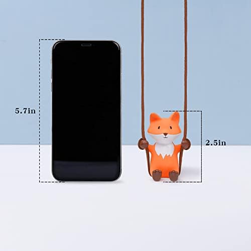 YGMONER Cute Swinging Fox Car Rear View Mirror Hanging Accessories