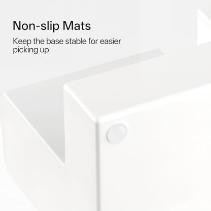 HBlife Acrylic Pen Holder for Desk, 3-Compartment Small Desk