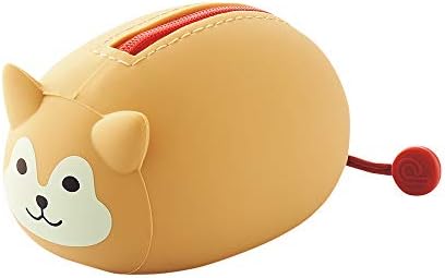 LIHIT LAB PuniLabo Mini Zipper Pouch, Horizontal, 2.2" x 2.7", Shiba