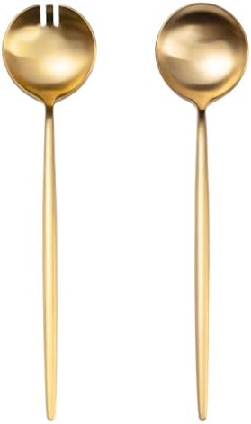 O.C.E. Salad Server,Premium Stainless Steel Spoon and Fork Set,10.3