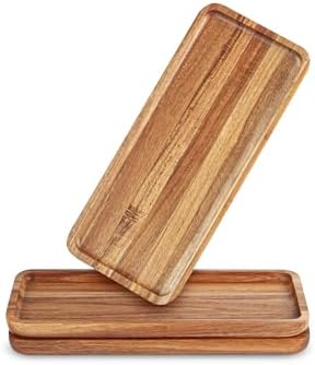 Anyvape 3 Pack Acacia Wooden Serving Trays, Charcuterie Board