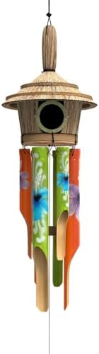 Nalulu House Bamboo Wind Chimes - Outside Outdoor Wooden Windchimes