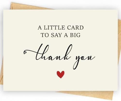 52 Pack 210GSM | Thank You Cards | Thank You Cards & Notes with