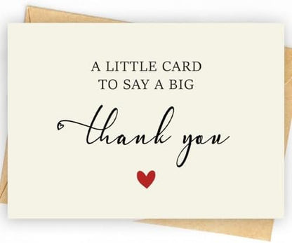52 Pack 210GSM | Thank You Cards | Thank You Cards & Notes with