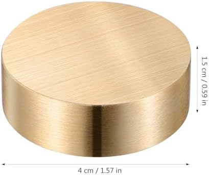 4Pcs Solid Brass Round Paperweights for Calligraphy and Writing