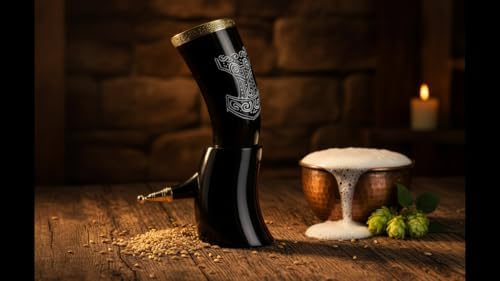 Viking Drinking Thor Horn Mugs | Cups for Wine Beer Vikings Style Gift