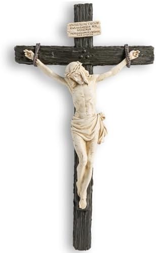 DevotedWalls 10" H Catholic Realistic Crucifix for Wall,Realistic