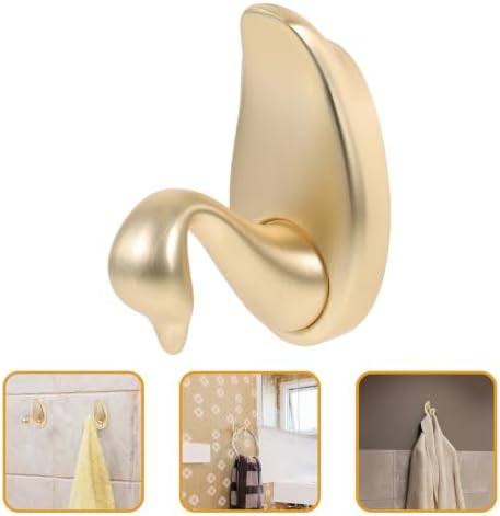 MAGICLULU Swan Shaped Wall Coat Hook Zinc Alloy Decorative Golden