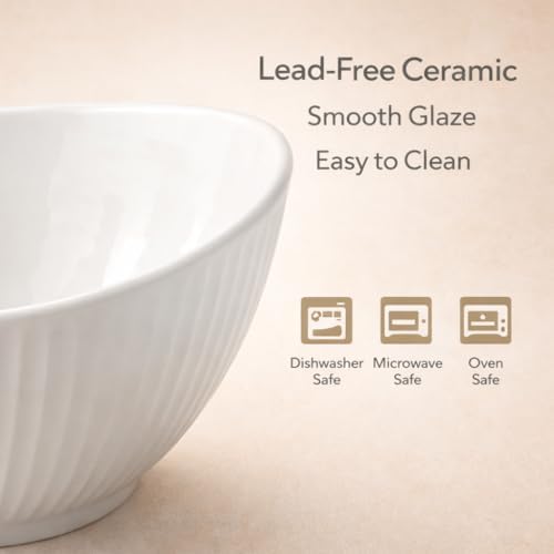 60oz Large Ceramic Salad Bowl with Acacia Wood Utensils, 10" Oval