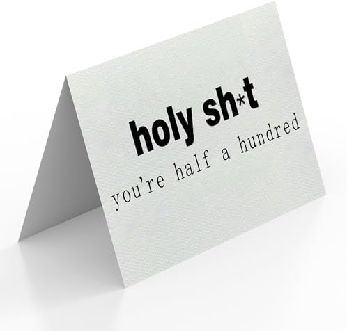 Funny 50th Birthday Card Gifts for Men Women