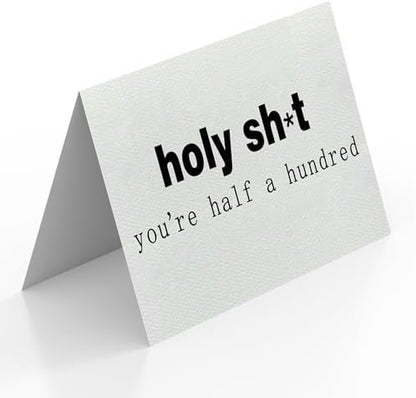Funny 50th Birthday Card Gifts for Men Women