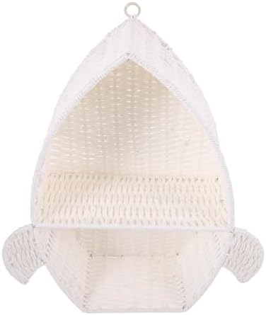 UKCOCO Woven Wall Hanging Shelf Storage Basket Rack for Keys Essential