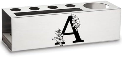 akeke Letter A Monogram Personalized Pencil Holder Gifts for Work