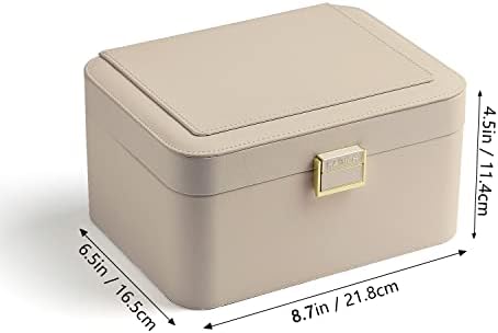 KAMIER Jewelry Organizer,2 Layer Jewelry Organizer Box for Earrings