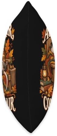Autumn Air Comfy Chair Opossum Cozy Fall Design Throw Pillow