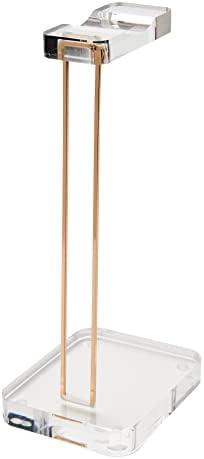 russell+hazel Acrylic Headphone Stand with Gold Hardware, Clear