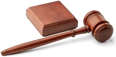 Value Gavel and Gavel Sound Block - Judges Hammer - Legal Gifts