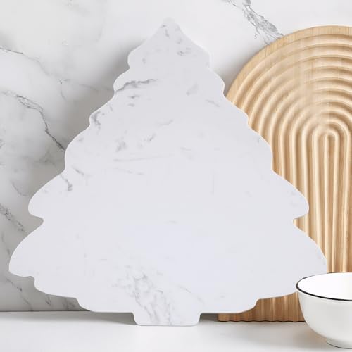 Reallnaive Marble Christmas Tree Cheese Board Marble Christmas Tree