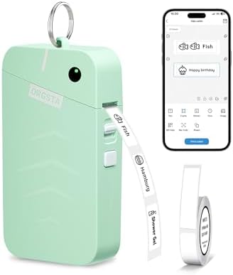 ORGSTA S001 Label Maker Machine with Tape, Portable Bluetooth Label
