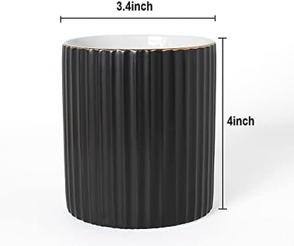 CROWNOS Pen Holder for Desk, Ceramic Pencil Cup Office Desk Organizer