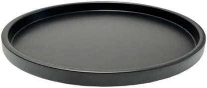 Round Metal Candle Plate, Black Candlestick Tray, Modern Candle