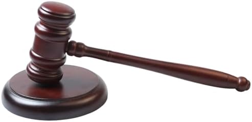 Beechwood Gavel and Block Set, 9.8 inch Wooden Judge Gavel with Sound