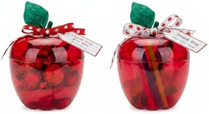 HANZE Large Red Apple Container, Back To School Teacher Gifts