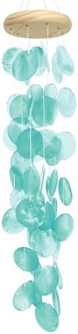 Capiz Sea Shell Wind Chimes, Outdoor Memorial Garden Porch Decor