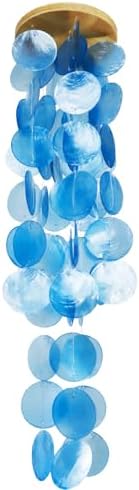 28" Blue Capiz Shell Wind Chime