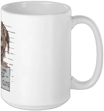 Irish Dog Greyhound Plush Ireland Irish Wolfhound Ceramic Mug, White