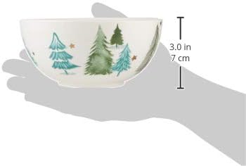 Lenox Balsam Lane 4-Piece All-Purpose Bowls, Christmas Salad Bowl Set