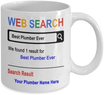 SpreadPassion Personalized Mug, Best Plumber Ever, Gift for Plumber