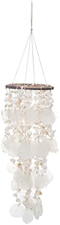 8" x 23.5" Capiz Sea Shell Hanging Wind Chime Beach House Coastal
