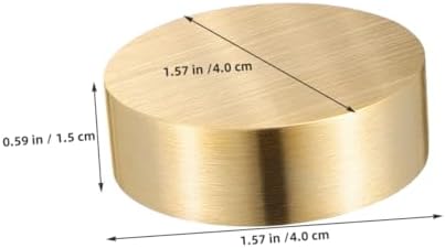 3Pcs round Brass Paperweights for Calligraphy, Heavy Desk Holders