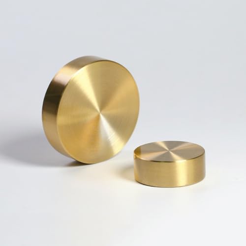 Retro Paperweights Round Brass Paper-Weight 3 Sizes Desk Ornaments for