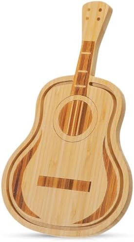 Guitar Cutting Board 12.5 x 7 Inches Music Decorative Charcuterie