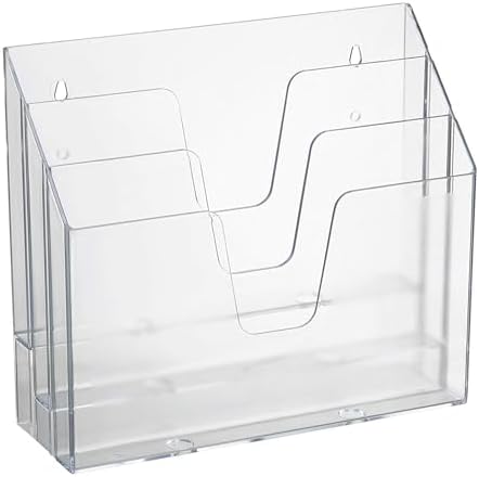 Acrimet Horizontal Triple File Folder Organizer Sorter, Letter Size
