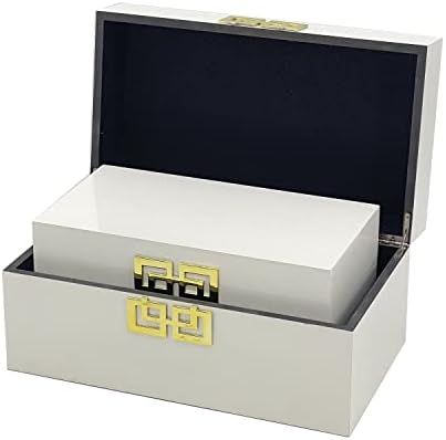 Galt International Large & Small Decorative Storage Box w/Hinged Lid